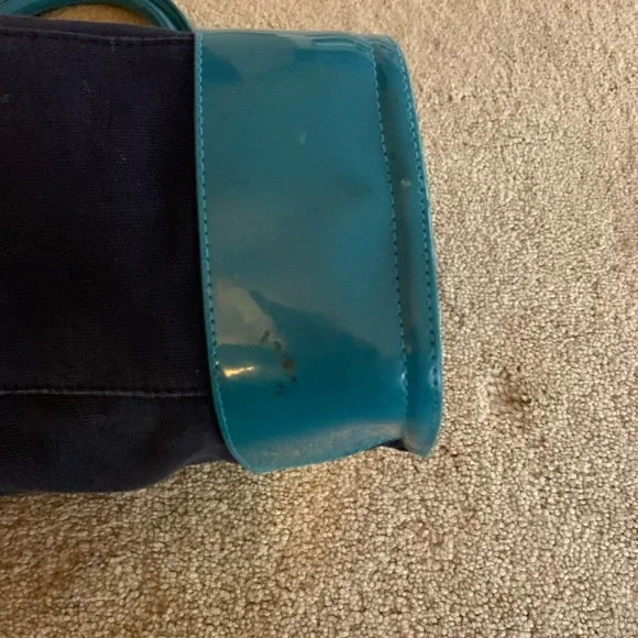 Tory Burch Blue and Black Women's Tote Bag - Picture 5 of 9